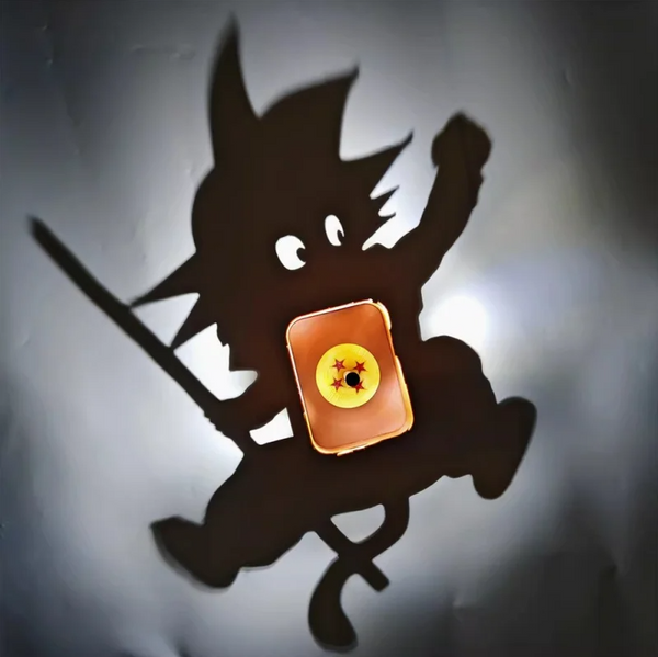Super Saiyan Inspired Shadowcast Lamp – Shadow Projection Wall Light | Shadowcast