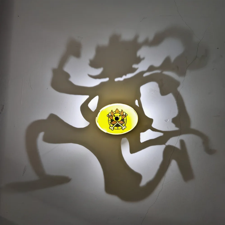 Luffy Inspired Shadowcast Lamp – Shadow Projection Wall Light | Shadowcast