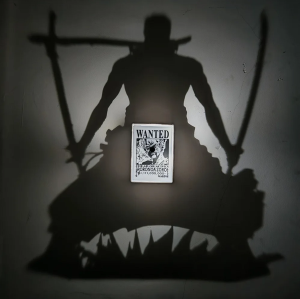 Zoro Inspired Shadowcast Lamp – Shadow Projection Wall Light | Shadowcast