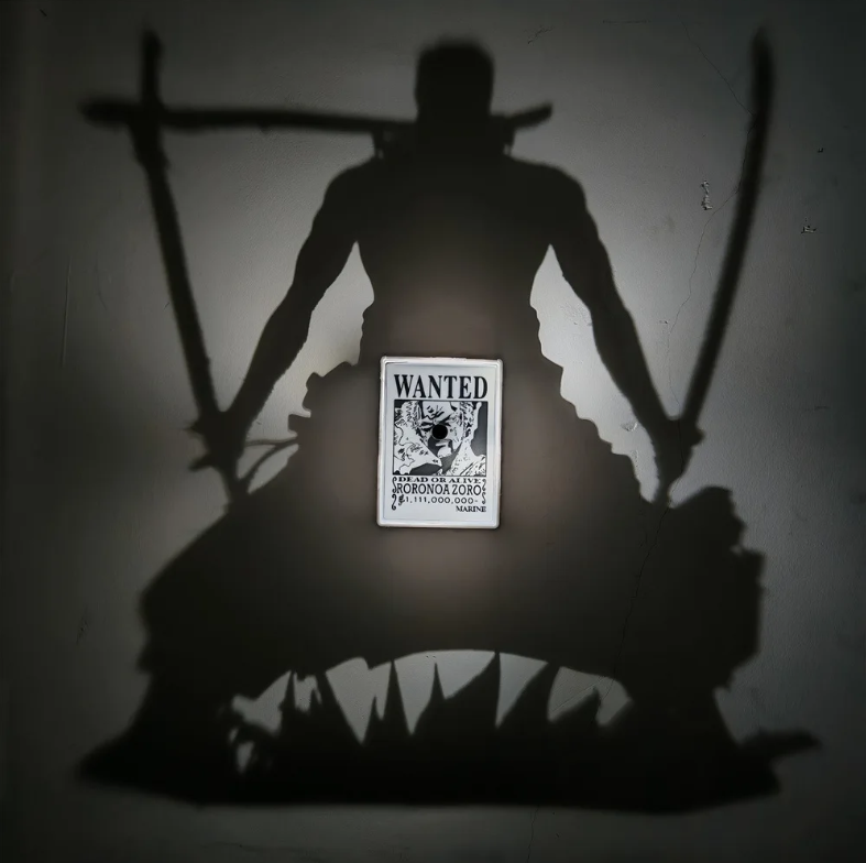 Zoro Inspired Shadowcast Lamp – Shadow Projection Wall Light | Shadowcast